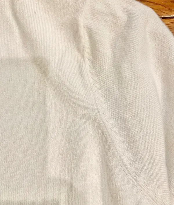 M&S Marks & Spencer White Knitted Crew Neck Short Sleeve Top – US 10 / UK 12 - Image 11