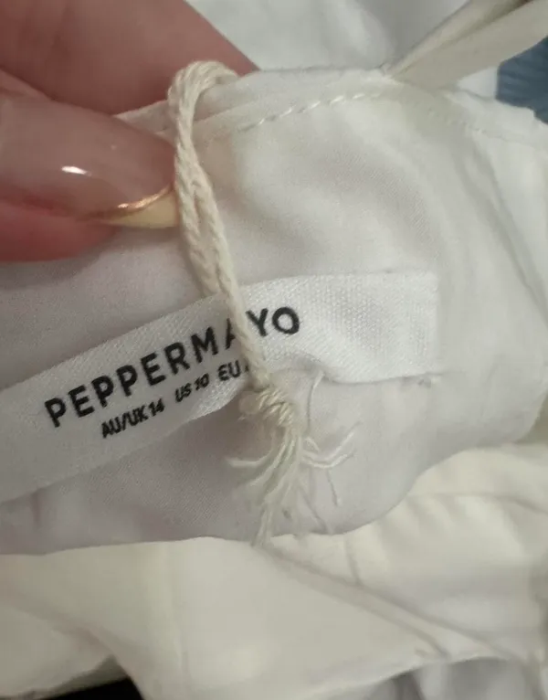 Peppermayo White Mini Dress - Image 4