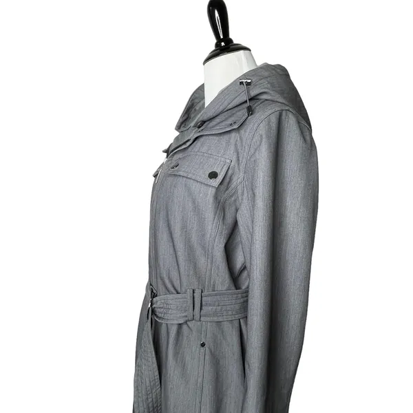Metro by Kristen Blake Gray Trench Coat S - Image 5