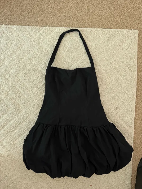 Black Princess Polly Halter Dress - Image 2