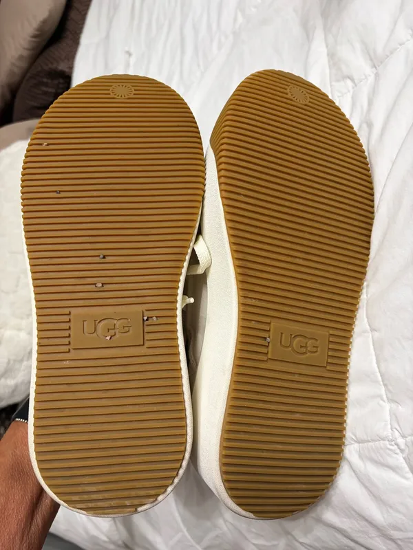 UGG EZ Duzzit Lace Sneakers Off-White 7.5 - Image 6