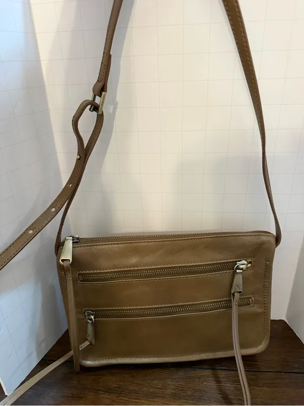 NWTs HOBO 'Mission' Cameo Metallic Leather Crossbody & Shoulder Bag - Image 10