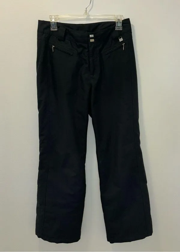 NILS Black Insulated Winter Snow Sport Pants Snowboarding Ski Athletic Thermal - Image 8