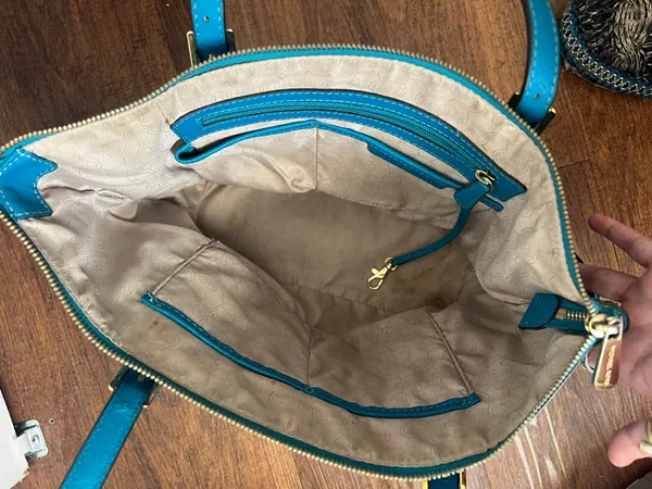 Blue  Satchel Tote - Image 3