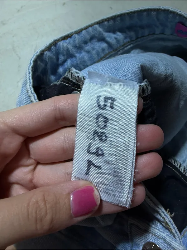 Edikted Light Wash Denim Mini Skirt small - Image 6