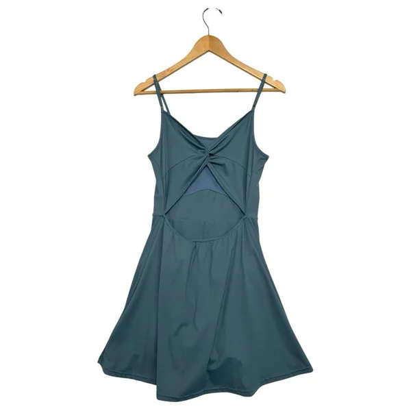Jack Smith Tennis Dress Womens Small Green Open Back Shorts Athletic Golf Sports - Image 2