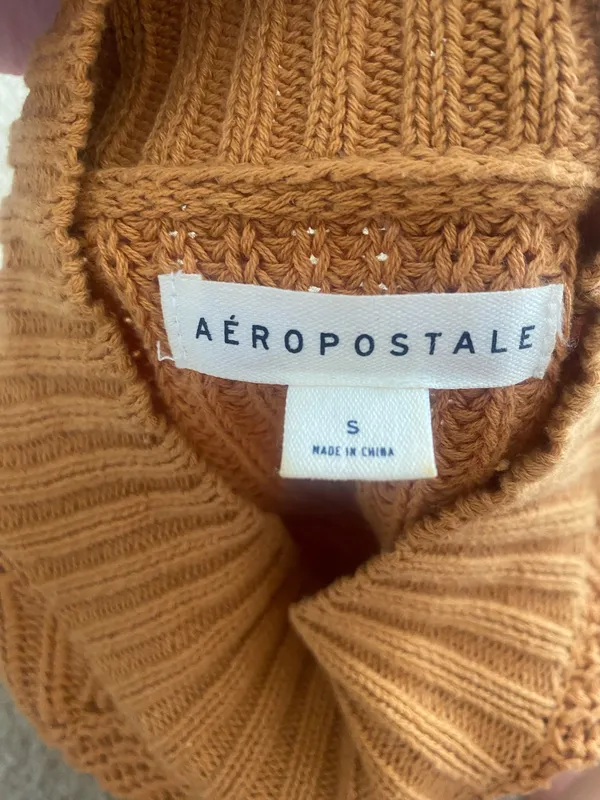 Aeropostale Yellow Mustard Knit Sweater - Image 4