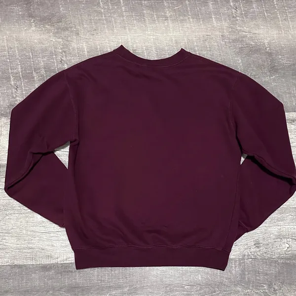 Las Vegas Nevada Crew Sweatshirt Adult M Pullover Distressed Graphic Maroon - Image 5
