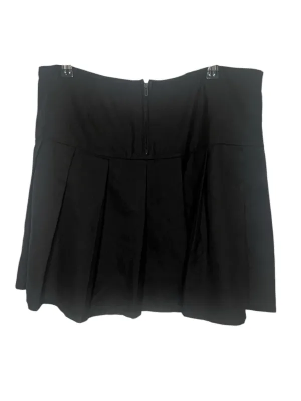 Royal Bones Daang Goodman Black Pleated Y2K Goth Mini Skirt With Chain - Image 4