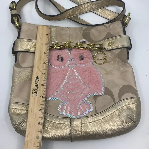 COACH Customized Tan Fabric Crossbody Bag - Image 3
