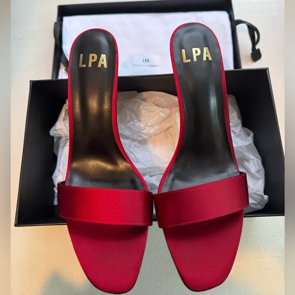 LPA Agnes Mule in Red - Image 5