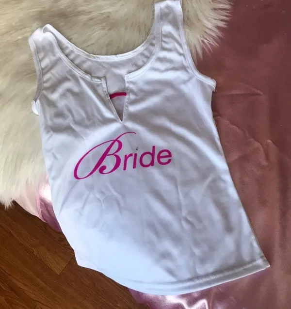 Cutest BRIDE Barbie tank - Image 2