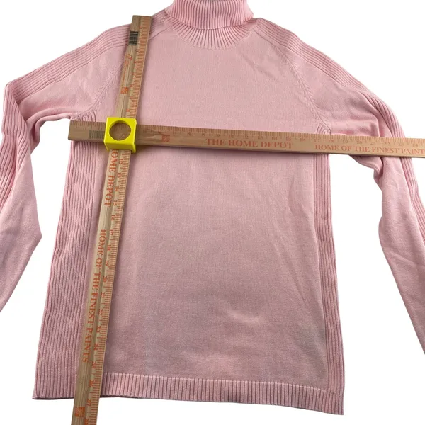 Polo Jeans Company Ralph Lauren Pink‎ Cotton Long Sleeve Turtleneck Sweater XL - Image 4