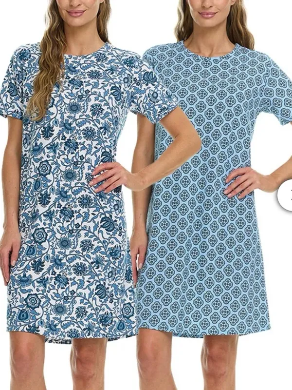 NWT Vera Bradley women 100% cotton sleep dress 2 pack - Image 2