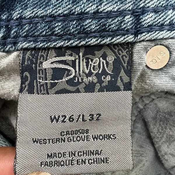 Silver Jeans Suki Surplus‎ Bootcut Women 26x32 Blue Denim Mid Rise Medium Wash - Image 3