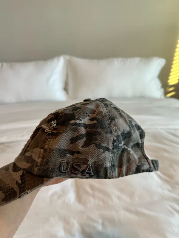 USA Flag Hat Green - Image 2