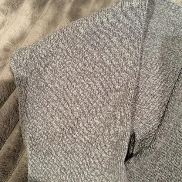 Flax Womens Gray Marled Cotton Knit Crewneck‎ Sweater Size S/M Relaxed Fit - Image 6