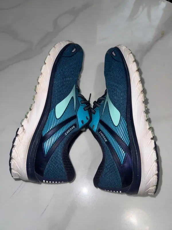 Brooks Teal and Navy Women's Running Shoes - Image 7