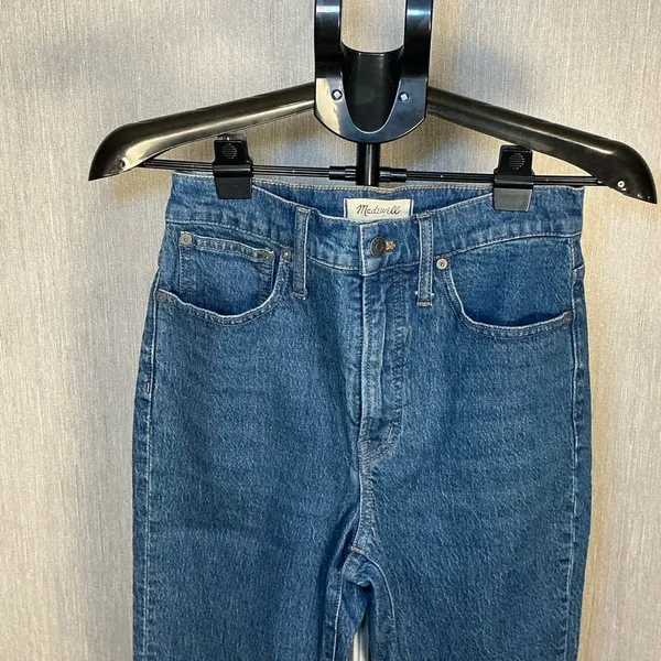 Madewell Classic High Rise Blue Denim Jeans Size 27 - Image 11