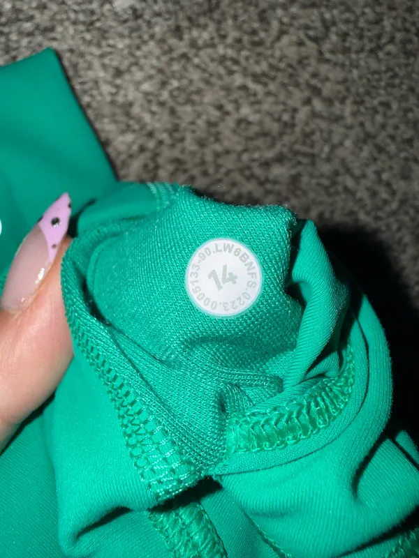 Lululemon Wunder Train High-Rise Crop Leggings Maldives Green Size 14 - Image 6