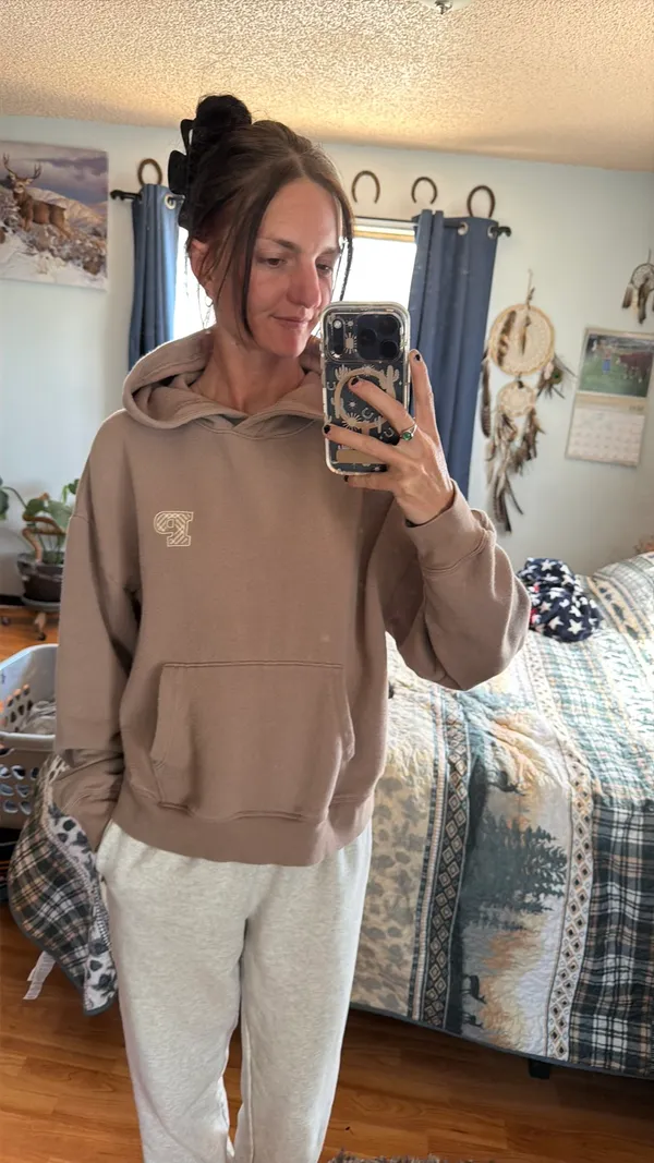 PINK Cropped Victoria's Secret Hoodie - Image 2