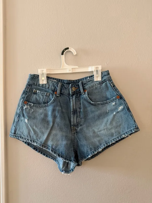 ZARA Denim Shorts A-Line - Image 7