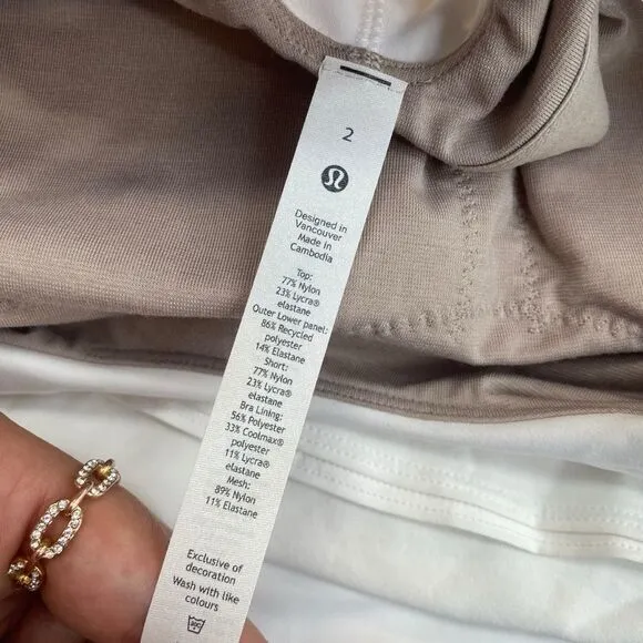 Lululemon Women’s‎ Size 2 Court Crush Tennis Dress Solid White Sporty New - Image 4