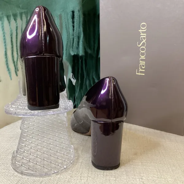 Franco Sarto Purple Patent Leather Pumps‎ Giovanna - Image 2