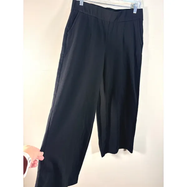 Torrid Super Soft‎ Fleece Wide Leg Pants Black Plus Size 00 (M/L) - Image 7