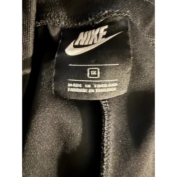 Nike Air Womens Black Wide Leg High Rise Zip Front Athletic‎ Pants Size 1X - Image 8