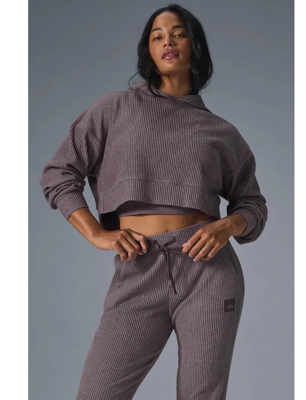 Alo Yoga Muse Hoodie Raisinette Heather M - Image 9