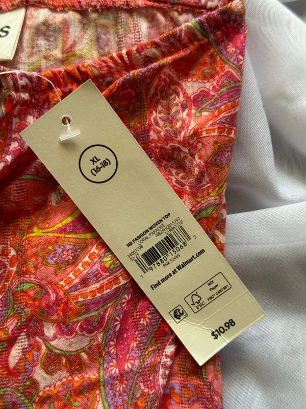 No Boundaries Paisley Tie-Front Woven Cotton Top - Image 5