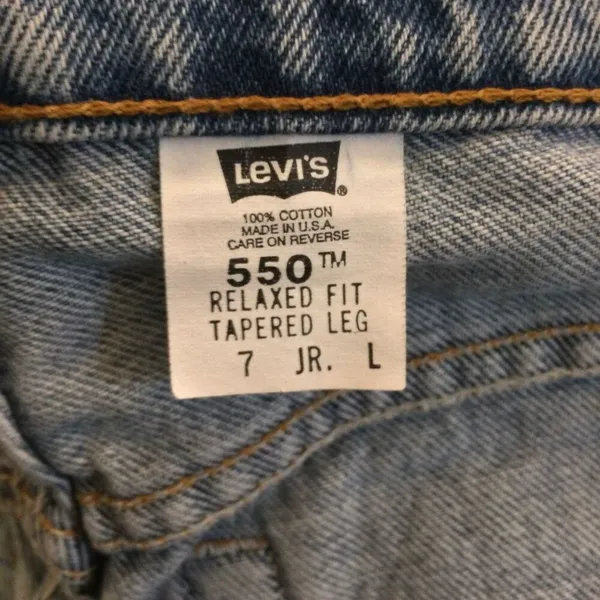 Vintage Levi’s 550 relaxed fit tapered leg size 7 1997 - Image 10