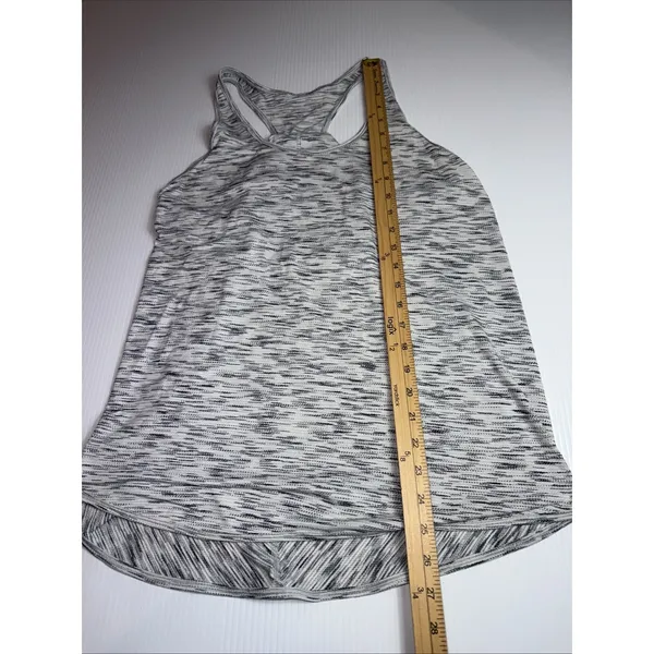 Lululemon Essential Tank Pleated‎ White Gray approximate size M/L - Image 2