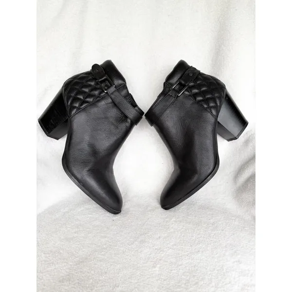 Alfani Wakefield Quilted Leather Booties Size 10 - Image 6