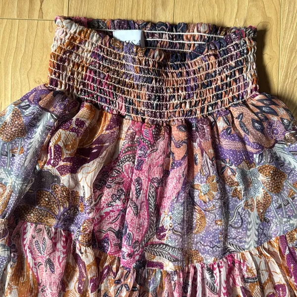MISA Los Angeles Floral Bohemian Maxi Skirt - Multicolor - Image 2