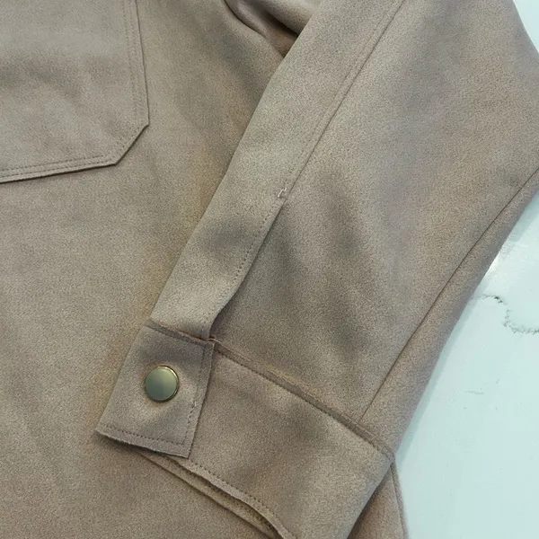 Zara Pink Utility Jacket with Crew Neckline NWOT LARGE - Image 4