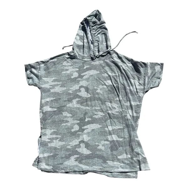 a:glow Maternity Camo Short Sleeve Hoodie and Shorts Set - Image 2