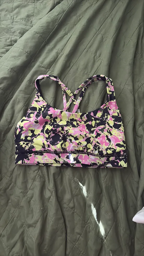 Lululemon Criss-Cross Sports Bra Multicolored - Size 4 - Image 2