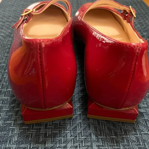 AGL Women's Red Patent Leather Mary Jane Shoes - Image 6
