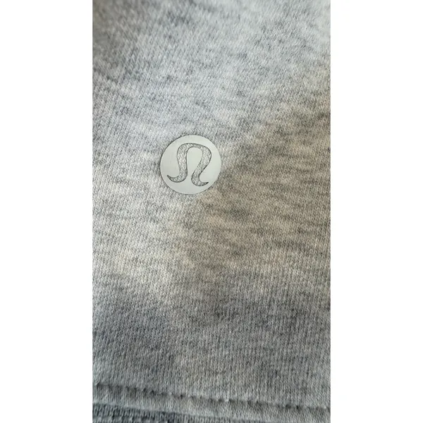Lululemon Pullover Hoodie Heathered Core Ultra Light Grey Cropped Size 2 - Image 5