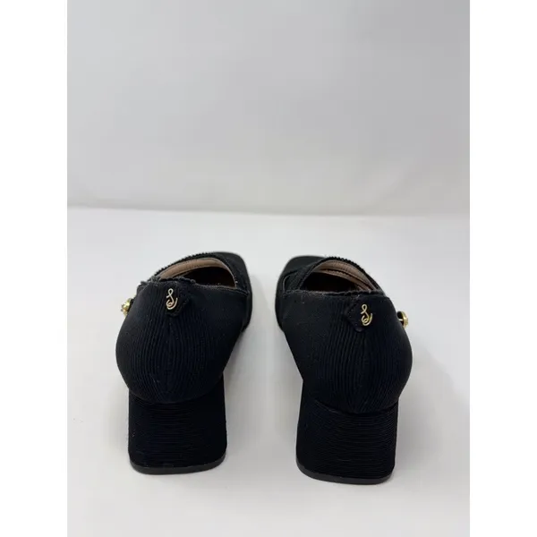Sam Edelman Tahira Womens Sandals Black Mary Jane Pump Square Toe Heels US 9.5 - Image 7