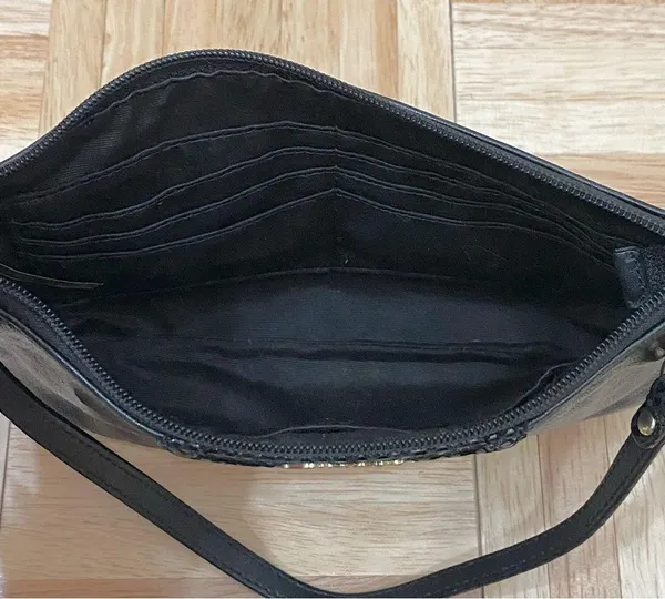 COACH 1941 Black Leather Wristlet Mini Bag - Image 8