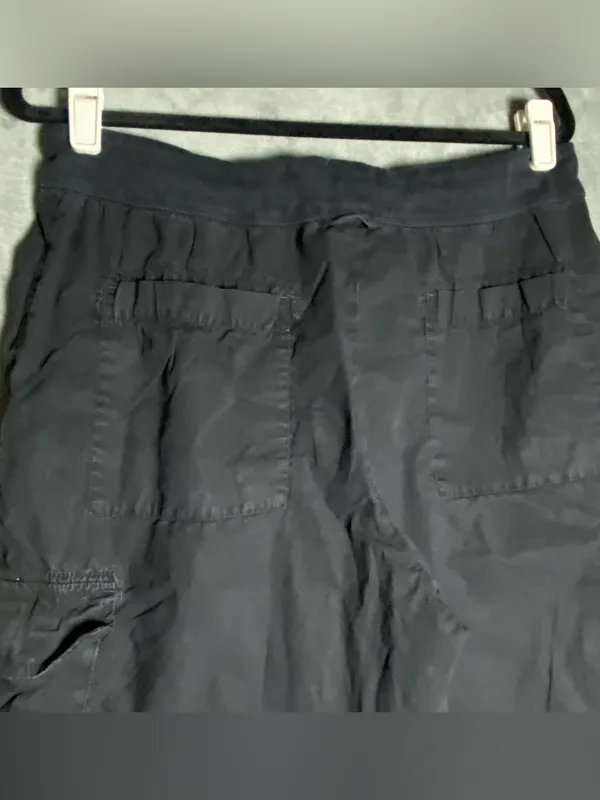 James Perse Black Cargo Shorts with Drawstring Waist size 2 / Medium Ripstop‎ - Image 8