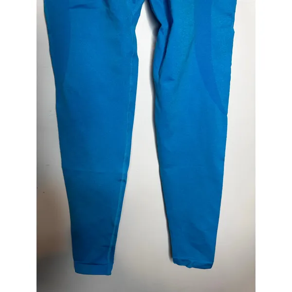 NVGTN Bright Blue Contour Seamless High Waisted Workout Gym Leggings Size S - Image 5