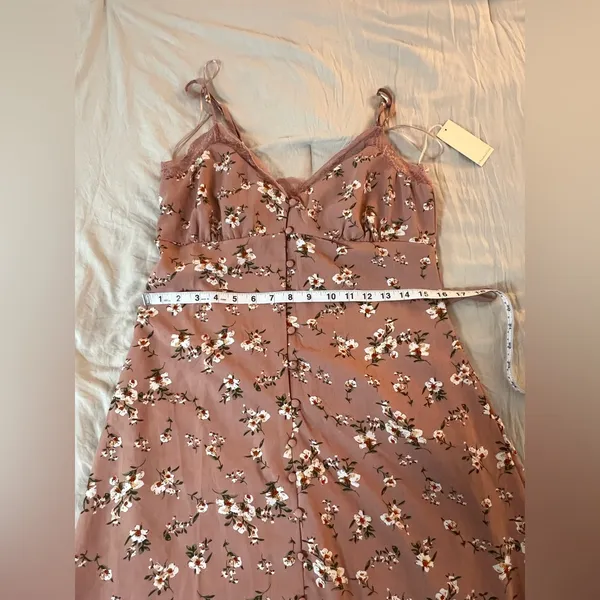 Gold‎ and Pink Sequin High Low Sundress - Image 4