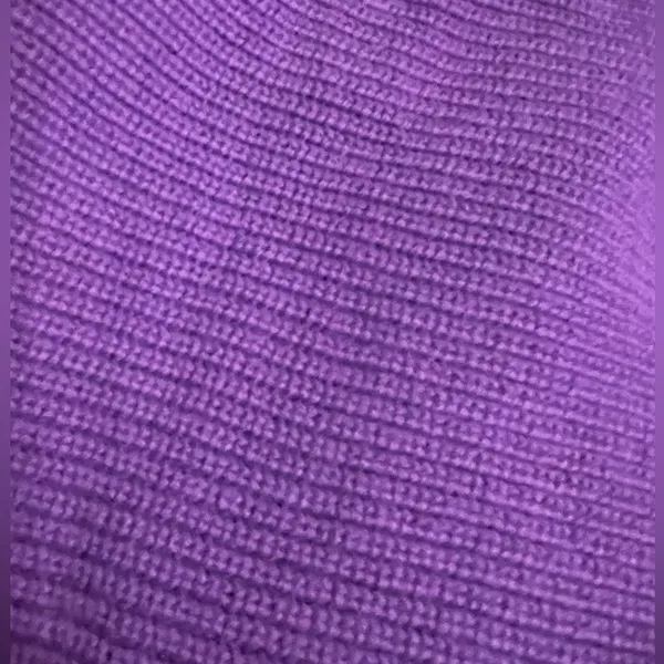 Isaac Mizrahi purple Button Front long sleeve Sweater Cardigan M - Image 2