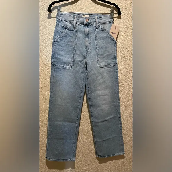 NWT MOTHER Denim The Patch Rambler Ankle Norway Dude Wash Size 27 - Image 6