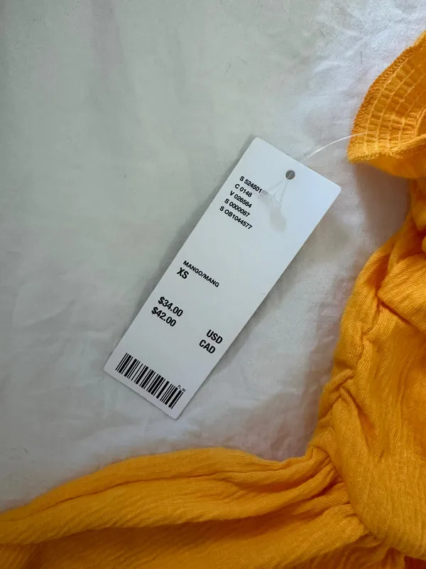 Urban Outfitters Yellow Ruffle Top - Image 3