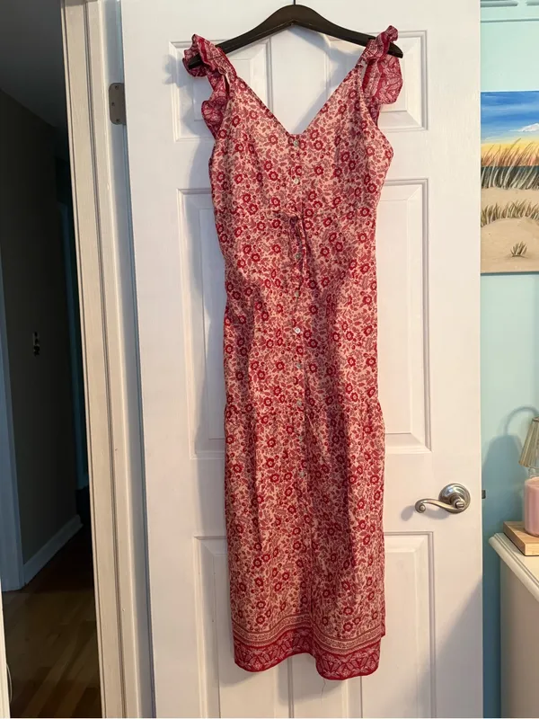 Faherty Hyland Sun Up Block Print Maxi Dress - Image 2